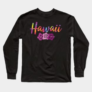 Hawaii Tropical Hawaiian Flowers Long Sleeve T-Shirt